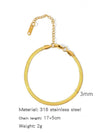 Stainless Steel Geometric Unisex Bracelet Electroplated