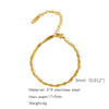Stainless Steel Geometric Unisex Bracelet Electroplated