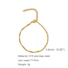 Stainless Steel Geometric Unisex Bracelet Electroplated
