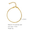 Stainless Steel Geometric Unisex Bracelet Electroplated