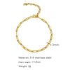 Stainless Steel Geometric Unisex Bracelet Electroplated