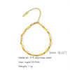 Stainless Steel Geometric Unisex Bracelet Electroplated
