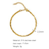 Stainless Steel Geometric Unisex Bracelet Electroplated