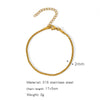 Stainless Steel Geometric Unisex Bracelet Electroplated