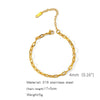 Stainless Steel Geometric Unisex Bracelet Electroplated