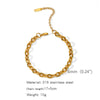 Stainless Steel Geometric Unisex Bracelet Electroplated