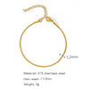 Stainless Steel Geometric Unisex Bracelet Electroplated