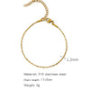 Stainless Steel Geometric Unisex Bracelet Electroplated