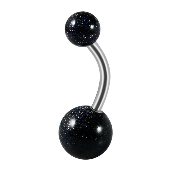 Stainless Steel Geometric Unisex Umbilical Ring