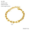 Stainless Steel Geometric Unlimited Symbol Electroplated Fashion Unisex Bracelet Jewelry