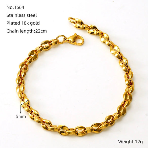 Stainless Steel Geometric Unlimited Symbol Electroplated Fashion Unisex Bracelet Jewelry