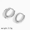Stainless Steel Geometric Ushape Electroplating Unisex Earrings