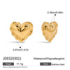 Stainless Steel Geometric Women's Earrings With Electroplating Design