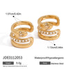 Stainless Steel Geometric Women's Electroplating Ear Clip Jewelry