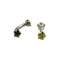 Stainless Steel Geometric Zircon Eyebrow Nails And Ear Cartilage Nails