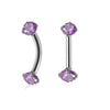 Stainless Steel Geometric Zircon Eyebrow Nails And Ear Cartilage Nails