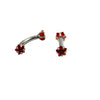 Stainless Steel Geometric Zircon Eyebrow Nails And Ear Cartilage Nails