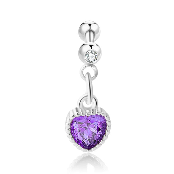 Stainless Steel Geometric Zircon Pendant Electroplating Fashion Earrings