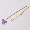 Wholesale Jewelry Casual Elegant Bow Knot 304 Stainless Steel Glass Beads Gold Plated Braid Pendant Necklace