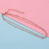 Stainless Steel Glossy Bead Bracelet And Foot Chain Jewelry Accessories Electroplated Diy Fashion Simple