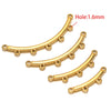Stainless Steel Glossy Geometric Welding Multiring Jewelry Connector For Earrings Necklace Bracelet