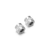 Stainless Steel Glossy Rhinestone Spacer Beads For Bracelet Electroplated Jewelry