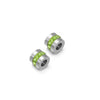 Stainless Steel Glossy Rhinestone Spacer Beads For Bracelet Electroplated Jewelry