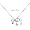 Stainless Steel Gold Plated Casual Simple Style Bow Knot Plating Pendant Necklace