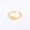 Stainless Steel Gold Plated Constellation Ring Set