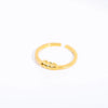 Stainless Steel Gold Plated Constellation Ring Set
