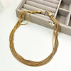 Stainless Steel Gold Plated Fashion Clavicle Chain Unisex Necklace With Electroplating