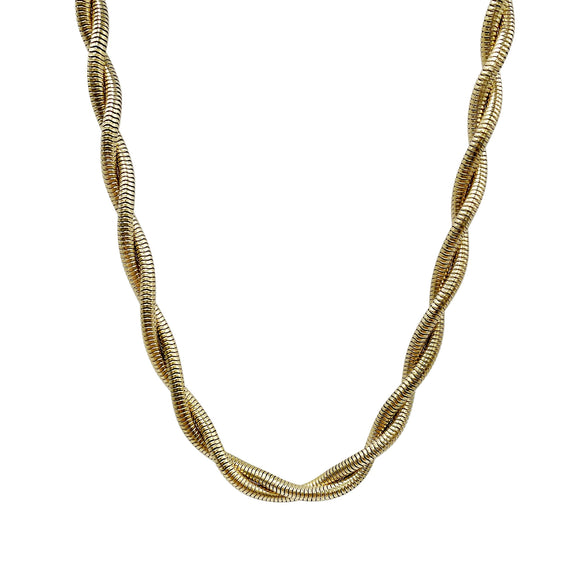 Stainless Steel Gold Plated Fashion Clavicle Chain Unisex Necklace With Electroplating