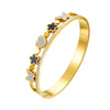 Stainless Steel Gold Plated Fashion Love Butterfly Fivepointed Star Bracelet Accessories