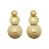 Stainless Steel Gold Plated Geometric Round Fashion Earrings For Women