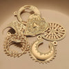 Stainless Steel Gold Plated Handmade Diy Necklace Pendant With Electroplating Technology