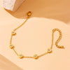Stainless Steel Gold Plated Jewelry Set With Regular Chain For Women In Fashion Ol Style And Geometric Design