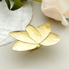 Stainless Steel Gold Plated Plant Shape Fashion Unisex Ring