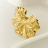 Stainless Steel Gold Plated Plant Shape Fashion Unisex Ring