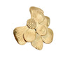 Stainless Steel Gold Plated Plant Shape Fashion Unisex Ring