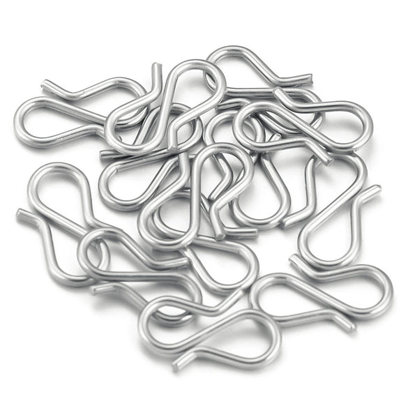 Stainless Steel Gold Plated Sshaped Fish Pattern Buckle Hook Jewelry Making Bracelet Necklace Connector