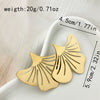 Stainless Steel Gold Plated Sweet Butterfly Animal Zodiac Earrings For Women