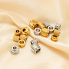 Stainless Steel Gold Plated Twill Mesh Pearlescent Beaded Necklace Bracelet Accessories