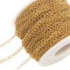 Stainless Steel Goldplated Colorpreserving Flat Oshaped Chain For Necklace Bracelet Diy Accessories