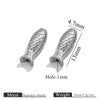 Stainless Steel Goldplated Fish Pattern Spacer Ball Dragon Boat Diy Bracelet Spare Accessories