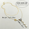 Stainless Steel Goldplated Gemstone Butterfly Multilayer Women's Necklace With Insect Pattern And Electroplating Treatment