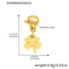 316L Stainless Steel Goldplated Geometric Love Bow Fashion Jewelry Bracelet Anklet For Women