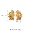 Stainless Steel Goldplated Half Chrysanthemum Retro Style Electroplated Women's Jewelry Earrings