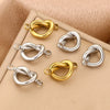 Stainless Steel Goldplated Heartshaped Connector Pendant Jewelry Accessories With Totem Pattern For Diy Necklace Earrings