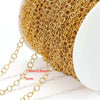 Stainless Steel Goldplated Oshape Chain Jewelry Necklace Accessories