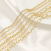 Stainless Steel Goldplated Oshape Chain Jewelry Necklace Accessories